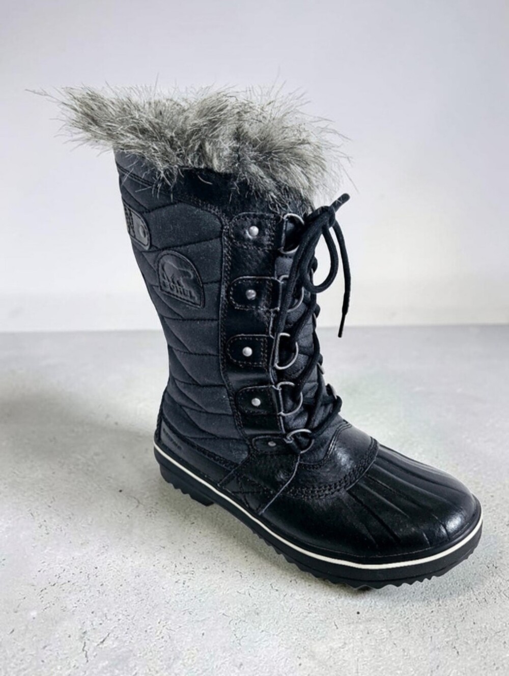 Sorel Boots Size 7 Tofino II Waterproof Faux Fur Insulated Snow Winter Black